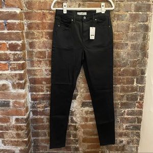 Topshop High Waist Jamie Jeans in Black